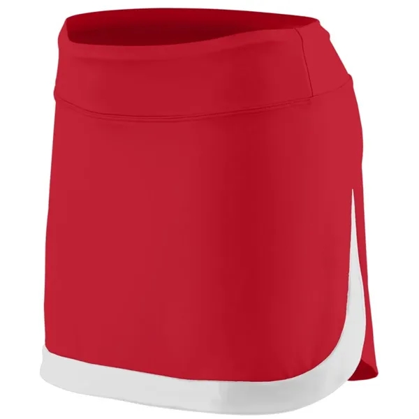 Girls Action Color Block Skort. Lightweight 90% polyester/10% spandex knit skirt.... from ASI 37461 Augusta Sportswear