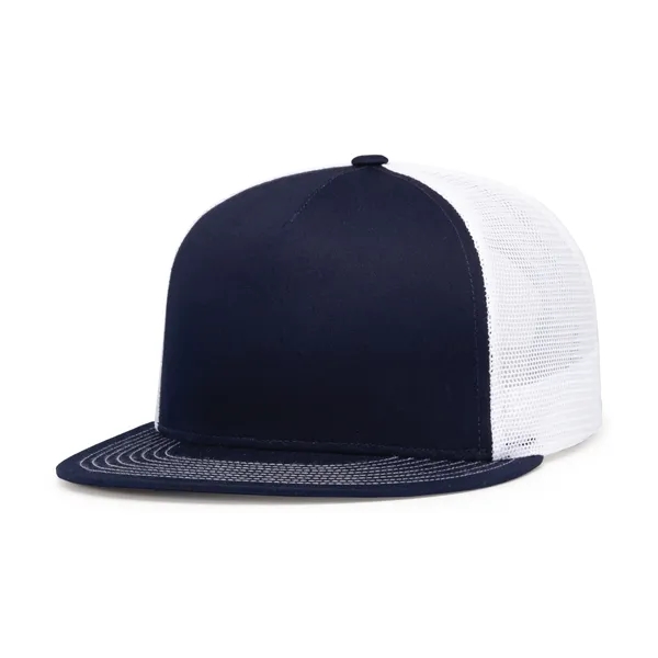 D-Series 5-Panel Trucker Snapback Cap. Poly/cotton blend. Trucker mesh. Full-profile.... from ASI 37461 Augusta Sportswear