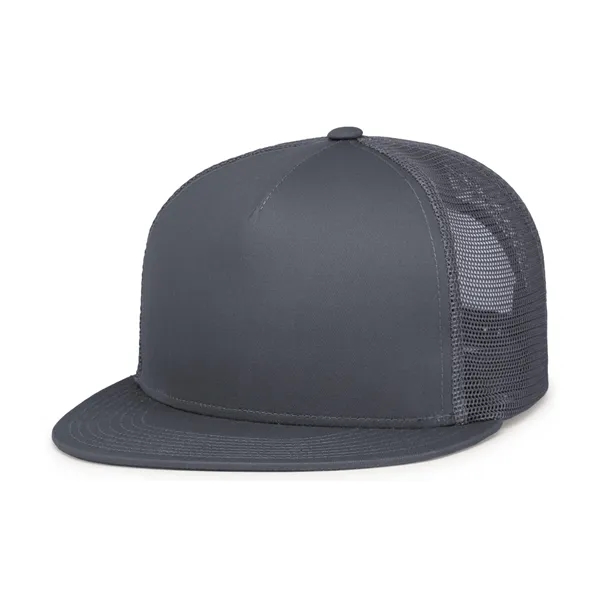 D-Series 5-Panel Trucker Snapback Cap. Poly/cotton blend. Trucker mesh. Full-profile.... from ASI 37461 Augusta Sportswear