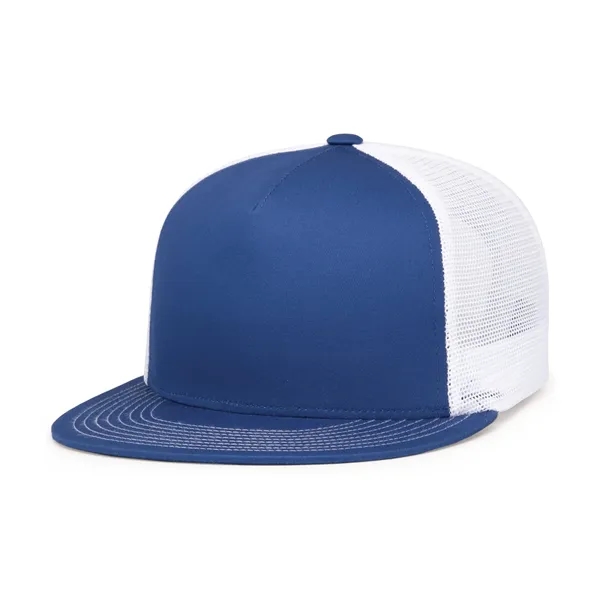 D-Series 5-Panel Trucker Snapback Cap. Poly/cotton blend. Trucker mesh. Full-profile.... from ASI 37461 Augusta Sportswear