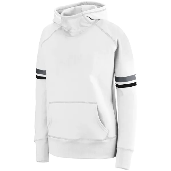 The Girls Spry Hoodie is made from a 9-ounce blend of... from ASI 37461 Augusta Sportswear / Holloway Sportswear