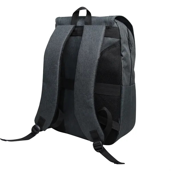 Sleek urban flapover backpack made from 600D polycanvas. Features dual buckles,... from ASI 79384 Preferred Nation Inc