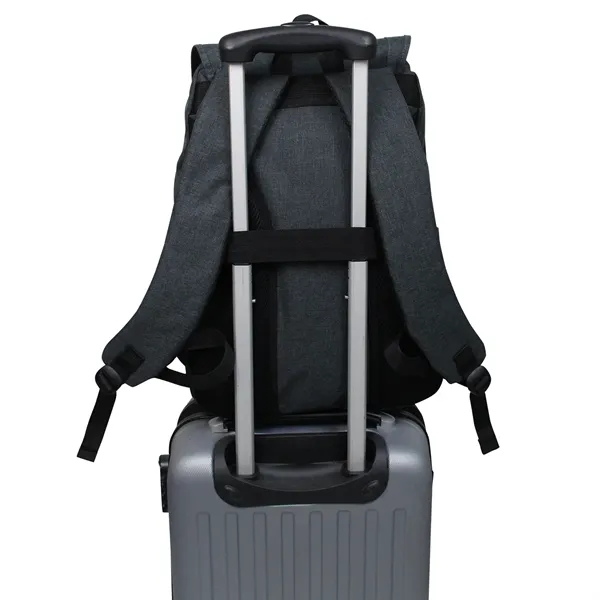 Sleek urban flapover backpack made from 600D polycanvas. Features dual buckles,... from ASI 79384 Preferred Nation Inc