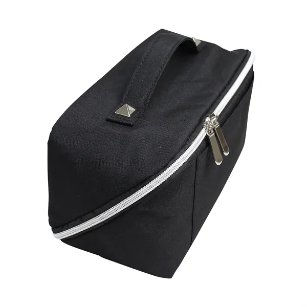 This stylish, eco-friendly travel cosmetic bag opens flat for easy access.... from ASI 79384 Preferred Nation Inc