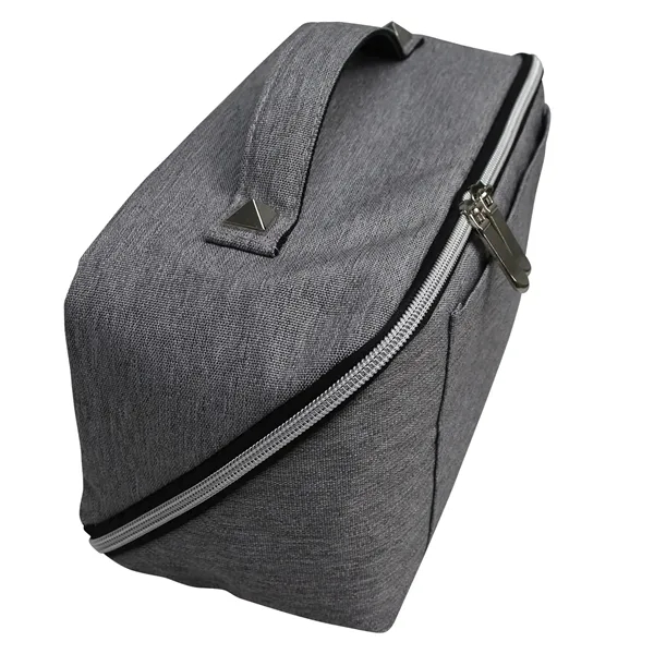 This stylish, eco-friendly travel cosmetic bag opens flat for easy access.... from ASI 79384 Preferred Nation Inc