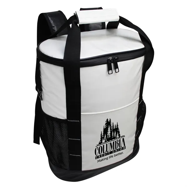 Durable 30-pack cooler backpack with leak-proof PEVA lining, foam padding for... from ASI 79384 Preferred Nation Inc