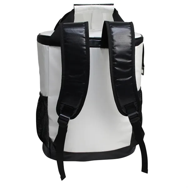 Durable 30-pack cooler backpack with leak-proof PEVA lining, foam padding for... from ASI 79384 Preferred Nation Inc