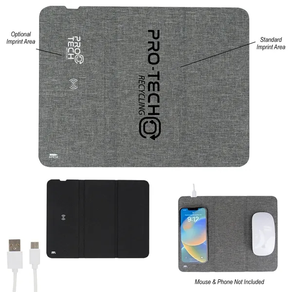 10-watt wireless charging pad/mouse pad.... from ASI 61125 Hit Promotional Products / Hit®