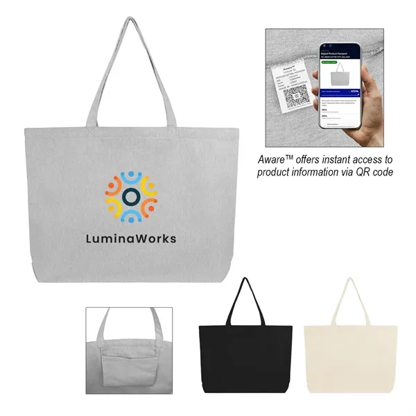 4" x 20.5" x 15.75" recycled cotton tote bag with 26"... from ASI 61125 Hit Promotional Products / Hit®