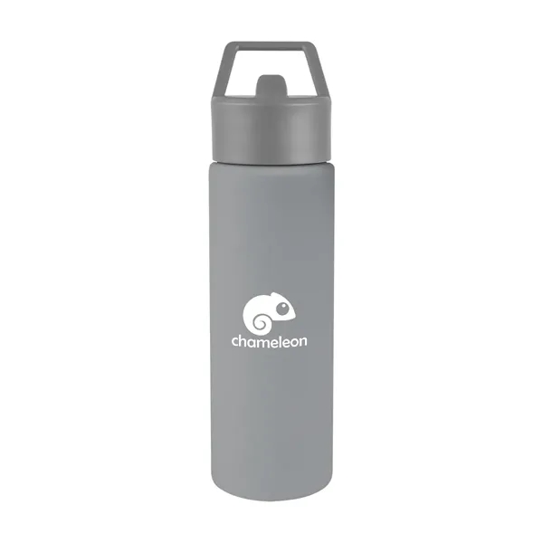 24 oz. recycled stainless steel bottle with lid and silicone straw.... from ASI 61125 Hit Promotional Products / Hit®