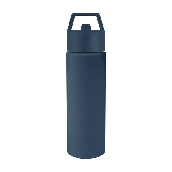 24 oz. recycled stainless steel bottle with lid and silicone straw.... from ASI 61125 Hit Promotional Products / Hit®