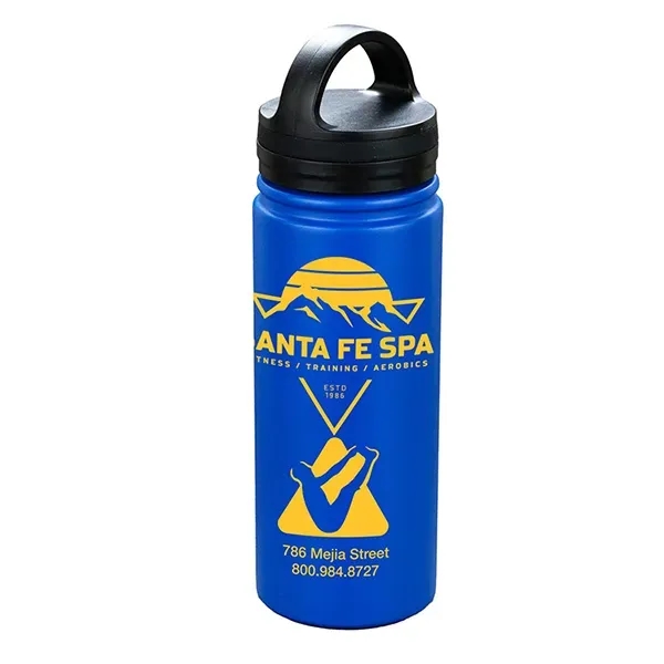 19 oz. Powder Coated Double Wall Stainless Steel Tumbler with Carry... from ASI 62660 Innovation Line