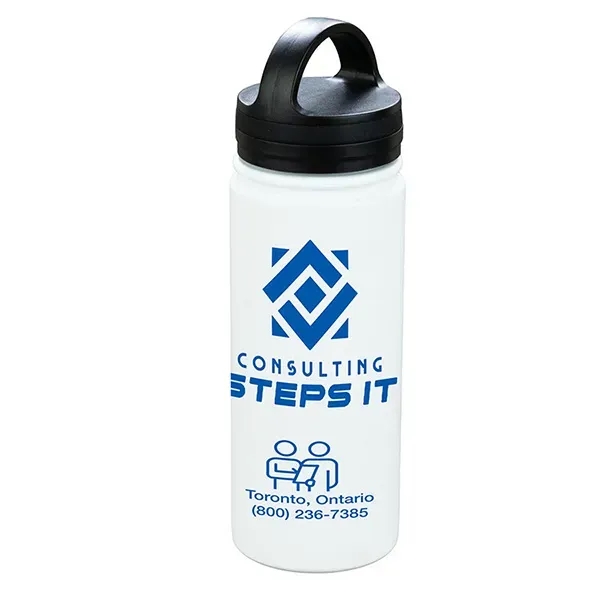 19 oz. Powder Coated Double Wall Stainless Steel Tumbler with Carry... from ASI 62660 Innovation Line