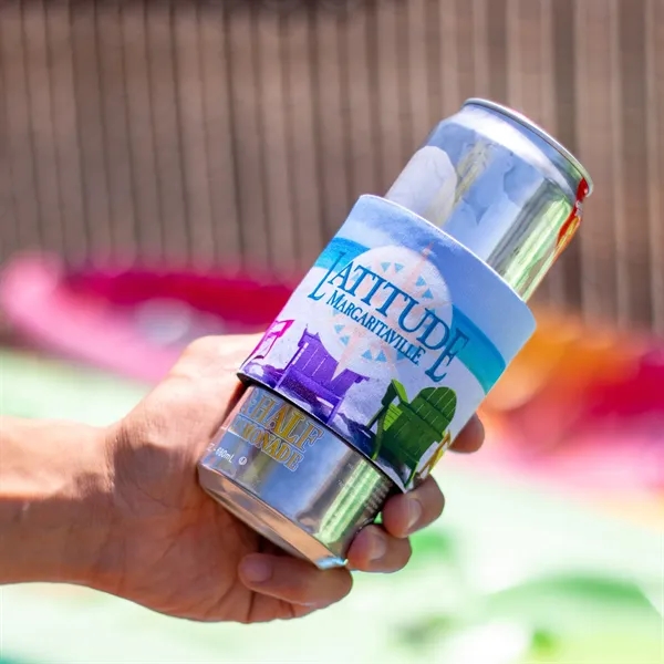 Slap-on drink coolie adjusts to fit. Sharkskin neoprene. RealTree or Mossy... from ASI 61966 HPG / Best Promotions USA