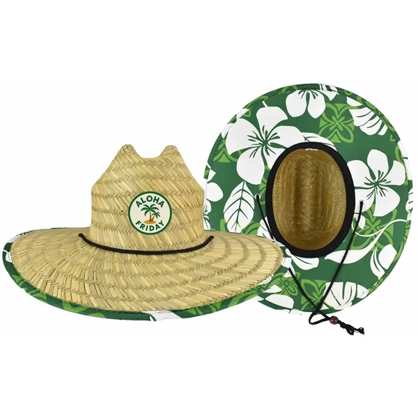 MOQ 10PCS Domestic Straw Hat with Custom patch, comes with Aloha... from ASI 72657 Active Life Promo / Apres Ski Active Life Promo