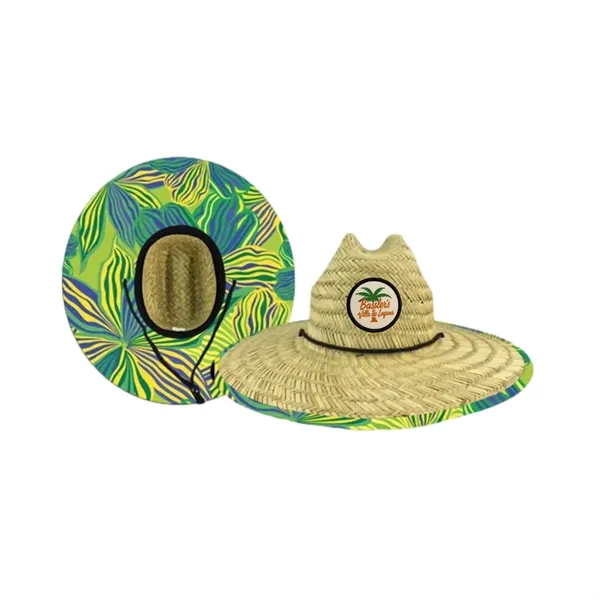 MOQ 10PCS Domestic Straw Hat with Custom patch, comes with the... from ASI 72657 Active Life Promo / Apres Ski Active Life Promo