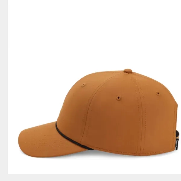 Performance polyester fabric,6 Panel structured mid-crown profile,Woven rope along base of... from ASI 72657 Active Life Promo / Active Life