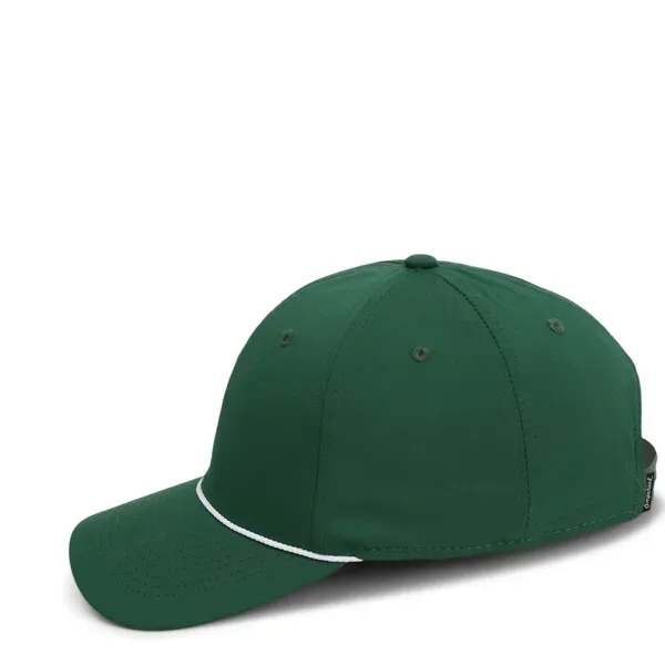 Performance polyester fabric,6 Panel structured mid-crown profile,Woven rope along base of... from ASI 72657 Active Life Promo / Active Life