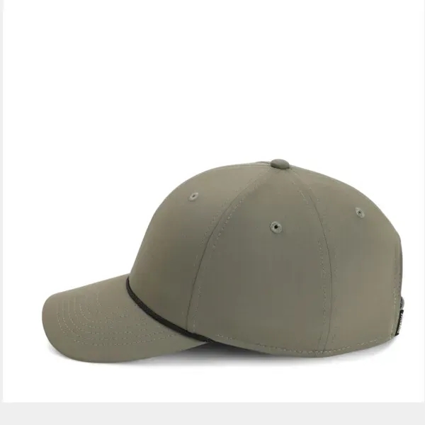 Performance polyester fabric,6 Panel structured mid-crown profile,Woven rope along base of... from ASI 72657 Active Life Promo / Active Life