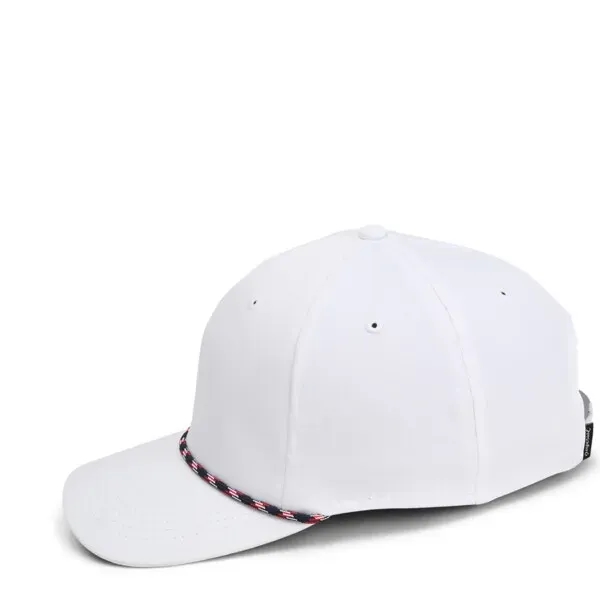 Performance polyester fabric,6 Panel structured mid-crown profile,Woven rope along base of... from ASI 72657 Active Life Promo / Active Life