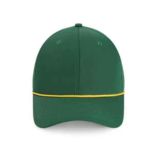 Performance polyester fabric,6 Panel structured mid-crown profile,Woven rope along base of... from ASI 72657 Active Life Promo / Active Life