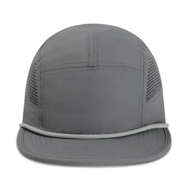 Lightweight, breathable and moisture-wicking,Unstuctured 5 panel athletic cap ,Woven rope along... from ASI 72657 Active Life Promo / Active Life