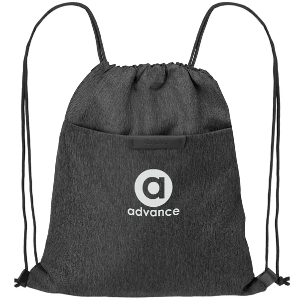 14.5" x 17.5" recycled heather drawstring bag.... from ASI 39552 BEL Promo