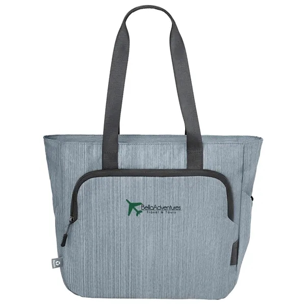 13.5" x 15" x 4.5" rPET tote bag with 16.5" laptop... from ASI 39552 BEL Promo