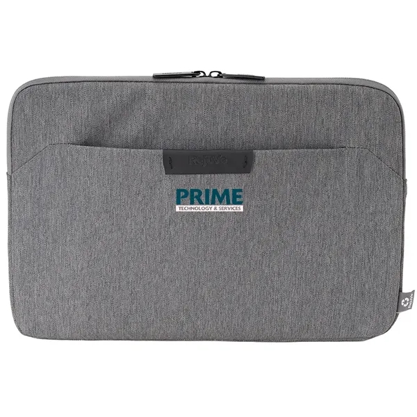 16" laptop sleeve made with recycled heather and metal zippers.... from ASI 39552 BEL Promo