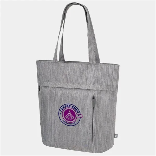 Recycled material tote bag with a 16.5" laptop compartment.... from ASI 39552 BEL Promo