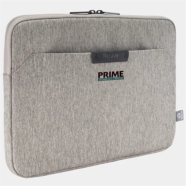16" laptop sleeve made with recycled heather and metal zippers.... from ASI 39552 BEL Promo