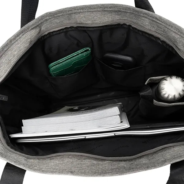 14" x 19" x 5" recycled heather tote bag with 16.5"... from ASI 39552 BEL Promo