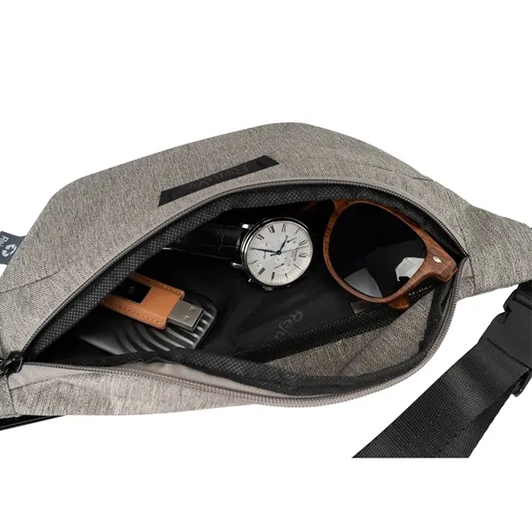 Fanny pack made with recycled material and an 1" adjustable strap.... from ASI 39552 BEL Promo