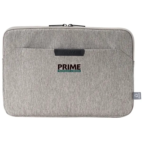 16" laptop sleeve made with recycled heather and metal zippers.... from ASI 39552 BEL Promo