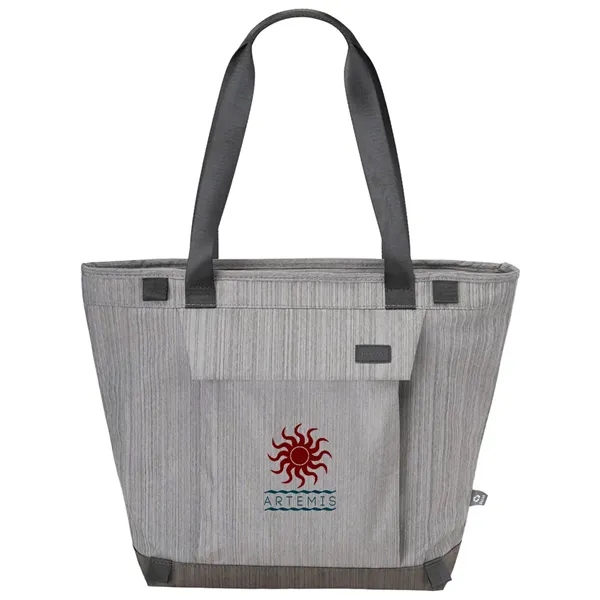 4" x 19" x 4.5" recycled heather tote bag with laptop... from ASI 39552 BEL Promo