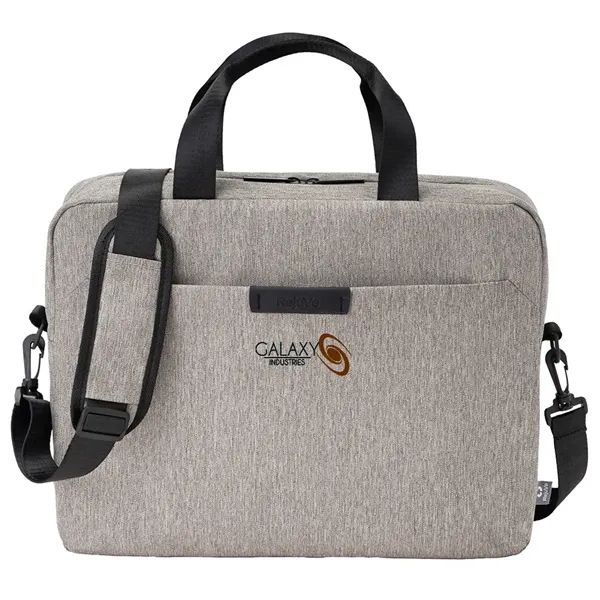 Recycled heather business bag with a double zipper compartment for up... from ASI 39552 BEL Promo
