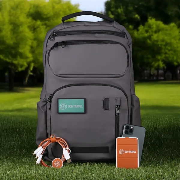 Sustainable travel gear! Recycled Embarcadero Pack, Terratone Powerbank with wireless charging,... from ASI 61966 HPG / OrigAudio