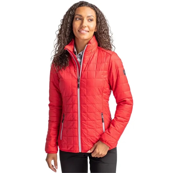 Women's puffer jacket with a full-zip, insulation, hood, wind and water... from ASI 47965 Cutter & Buck