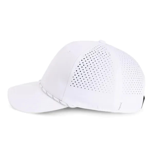 Performance fabric with moisture-wicking properties,Structured 5-panel mid-crown profile with 'bounce back'... from ASI 72657 Active Life Promo / Active Life