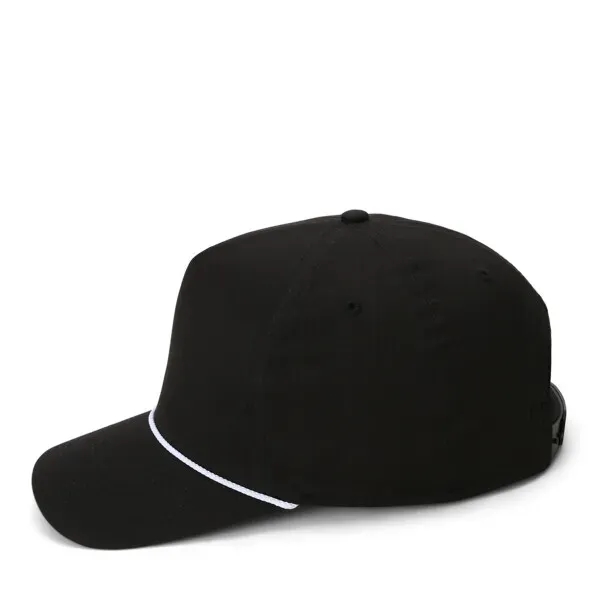 Lightweight cotton twill fabric,5 panel 'Retro Fit,Woven rope along base of... from ASI 72657 Active Life Promo / Active Life