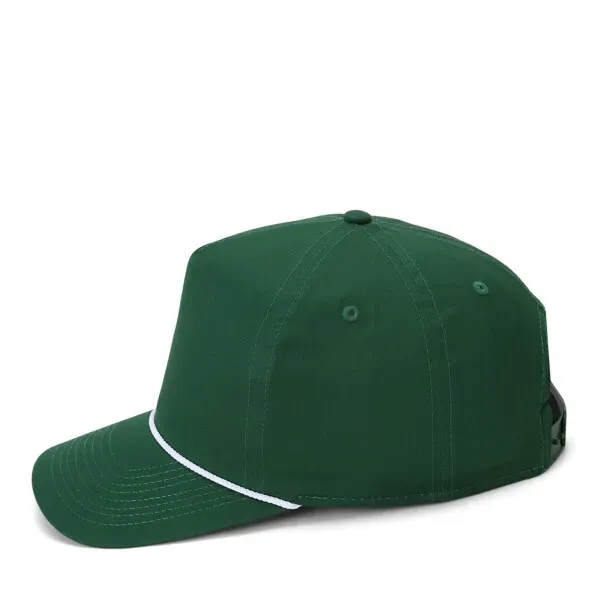 Lightweight cotton twill fabric,5 panel 'Retro Fit,Woven rope along base of... from ASI 72657 Active Life Promo / Active Life