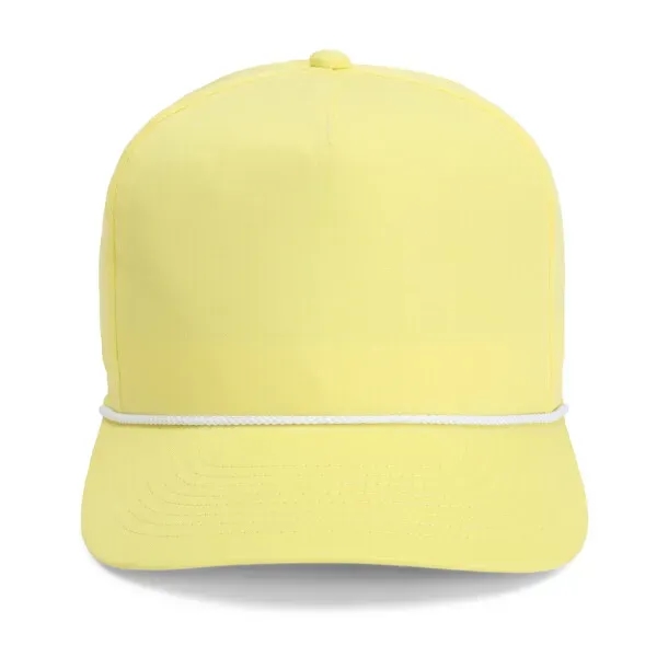 Lightweight cotton twill fabric,5 panel 'Retro Fit,Woven rope along base of... from ASI 72657 Active Life Promo / Active Life