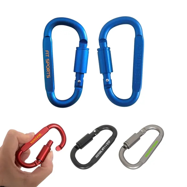 D-Ring Carabiner with Lock... from ASI 36730 Ariel Premium Supply Inc