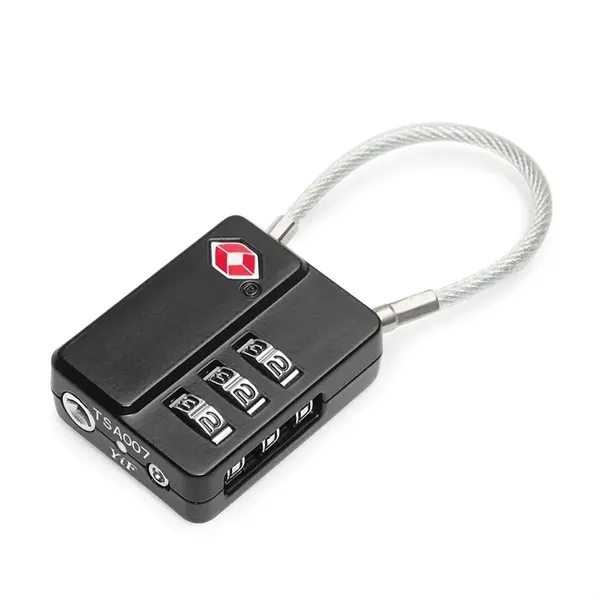 TSA-approved luggage lock with 3-digit combination code and imprint methods.... from ASI 63776 KTI Networks Inc