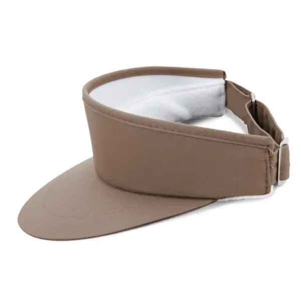 Made in the USA-Cotton/Poly Blend Fabric,White Terry Sweatband,3 1/8 Inch WideBrim,Polished... from ASI 72657 Active Life Promo / Active Life