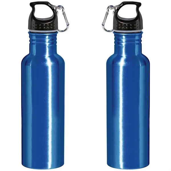 28 oz. aluminum bottle with wide mouth opening, twist-off finger loop... from ASI 68507 The Magnet Group / Perfect Line