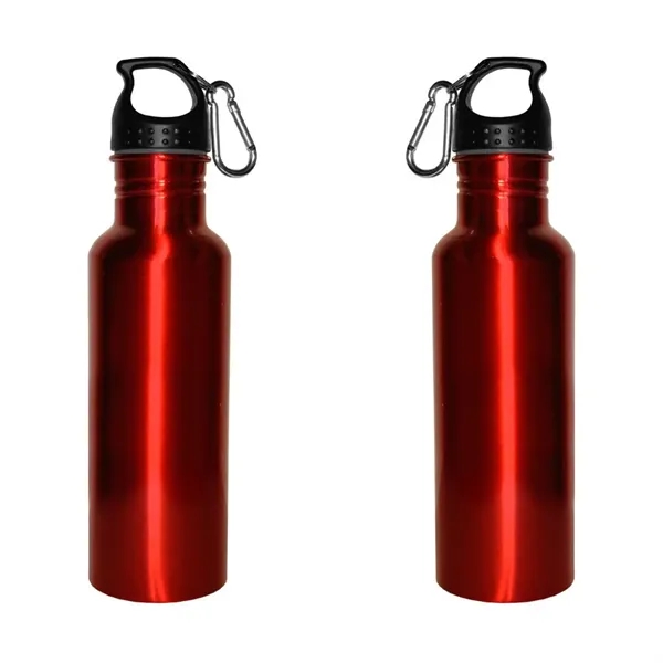 28 oz. aluminum bottle with wide mouth opening, twist-off finger loop... from ASI 68507 The Magnet Group / Perfect Line