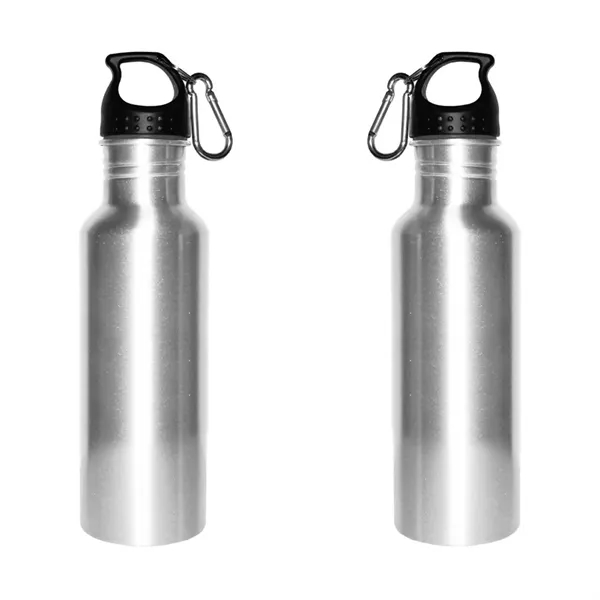 28 oz. aluminum bottle with wide mouth opening, twist-off finger loop... from ASI 68507 The Magnet Group / Perfect Line