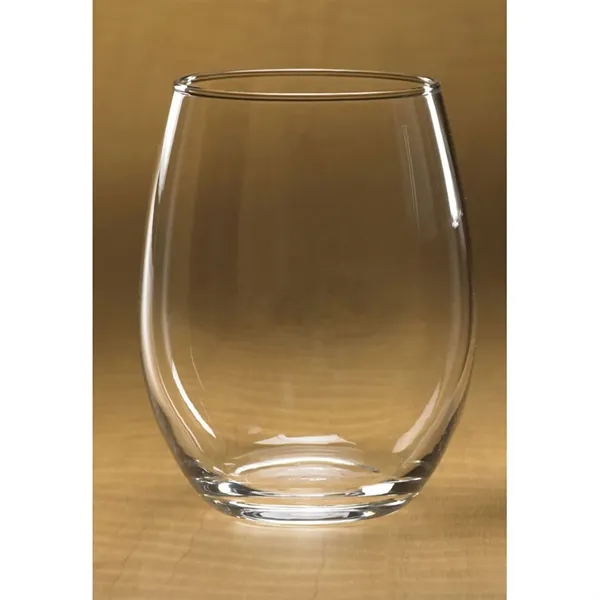 Set of 4 stemless white wine glasses with 15 oz. capacity... from ASI 68507 The Magnet Group / Benchmark Crystal & Clocks