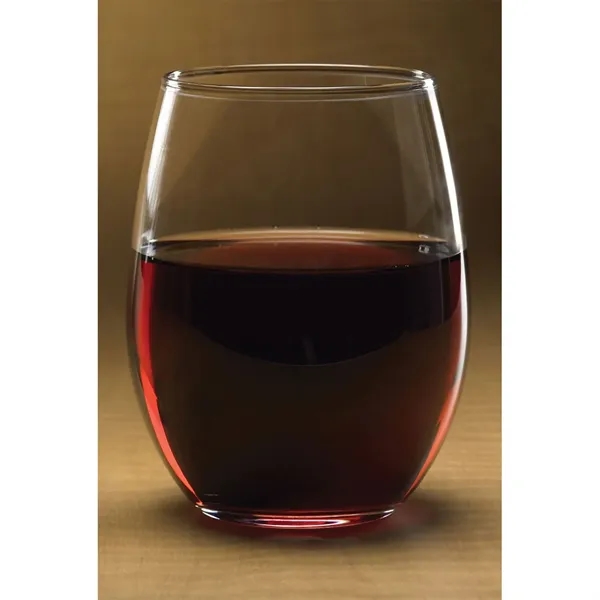 Stemless red wine glasses with 21 oz. capacity and customization options.... from ASI 68507 The Magnet Group / Benchmark Crystal & Clocks
